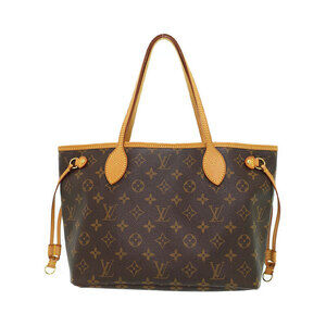 Louis Vuitton Monogram Leather Brown Neverfull Tote Bag